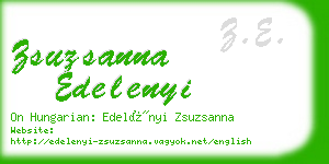 zsuzsanna edelenyi business card